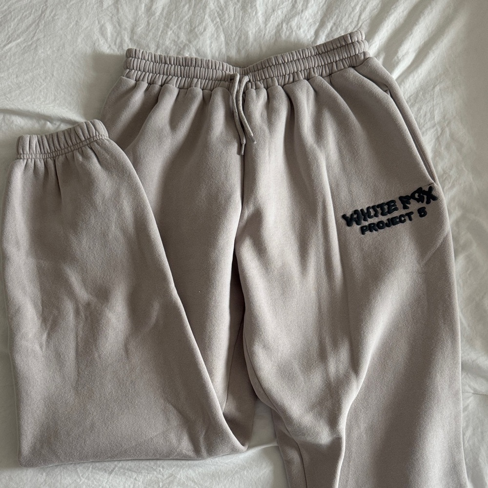 White Fox Gray Sweatpants